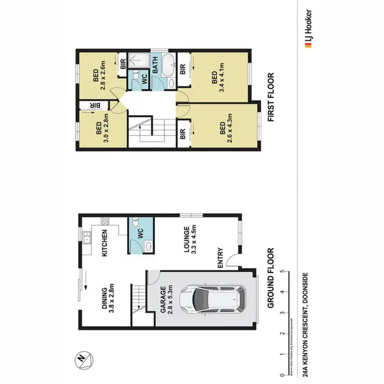 Floorplan of Homely townhouse listing, 24A Kenyon Crescent, Doonside NSW 2767