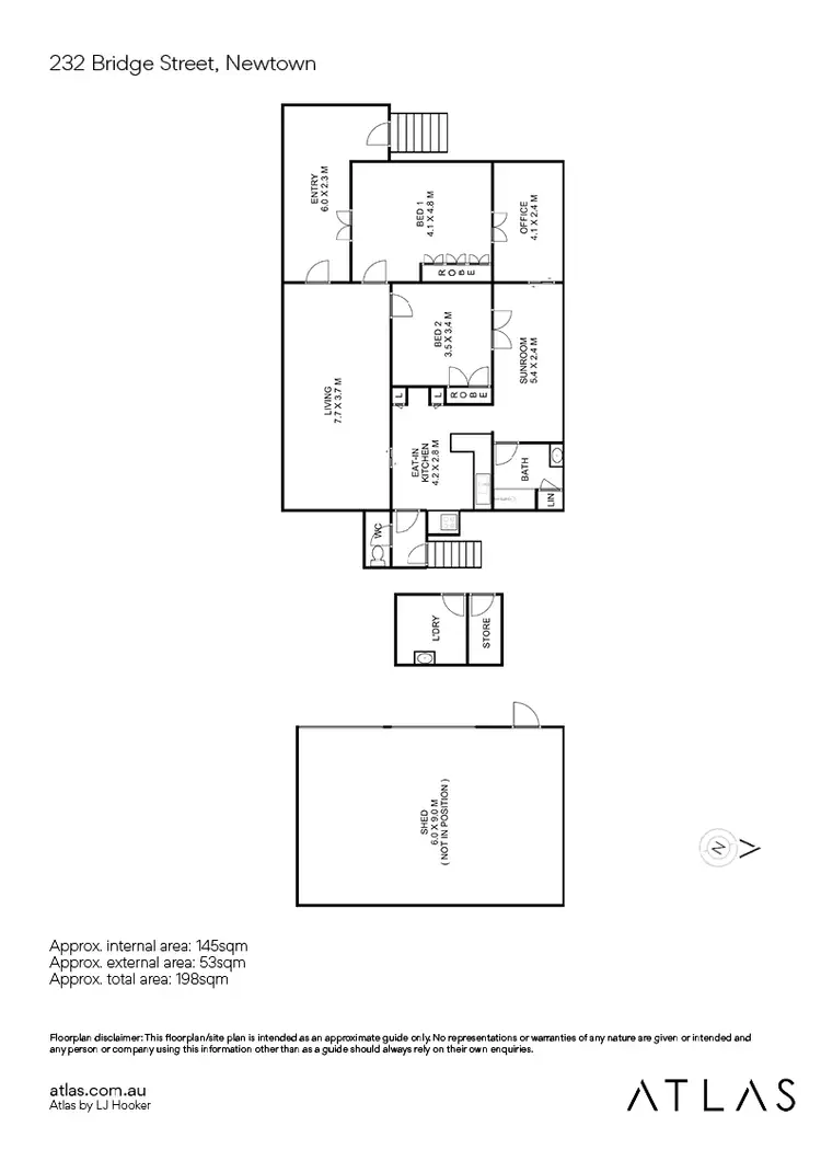 Floorplan of Homely house listing, 232 Bridge Street, Newtown QLD 4350