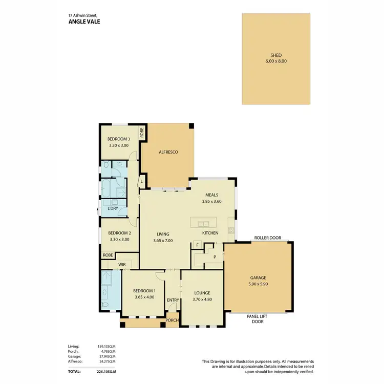 Floorplan of Homely house listing, 17 Ashwin Street, Angle Vale SA 5117