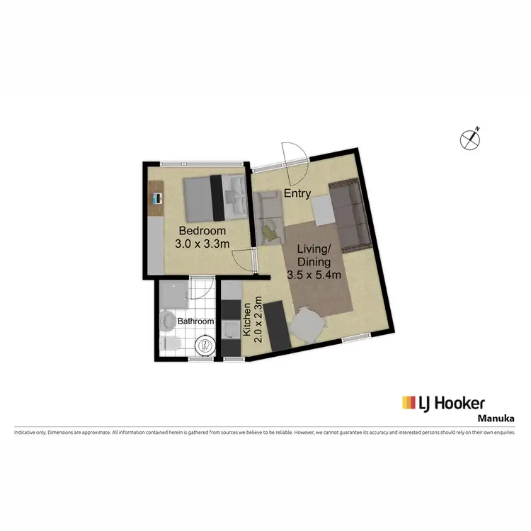Floorplan of Homely apartment listing, 23/137 Blamey Crescent, Campbell ACT 2612