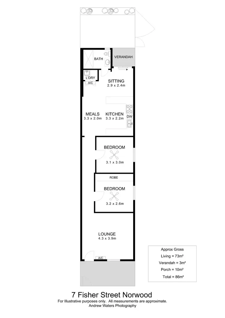 Floorplan of Homely house listing, 7 Fisher Street, Norwood SA 5067