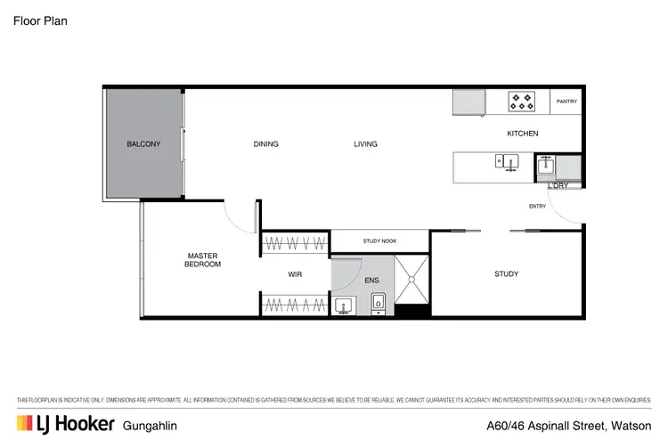 Floorplan of Homely apartment listing, 60/1 Buninyong Street, Watson ACT 2602