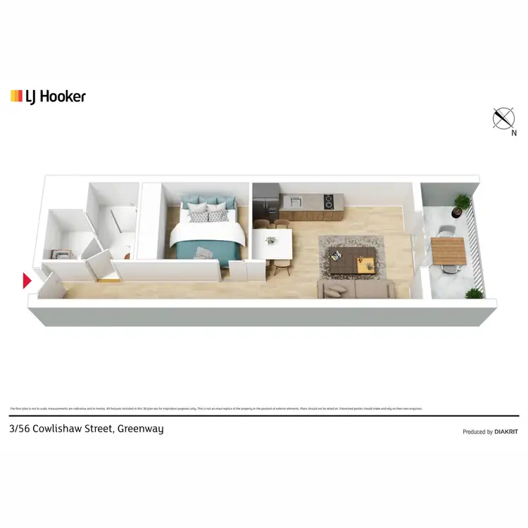 Floorplan of Homely apartment listing, 3/56 Cowlishaw Street, Greenway ACT 2900