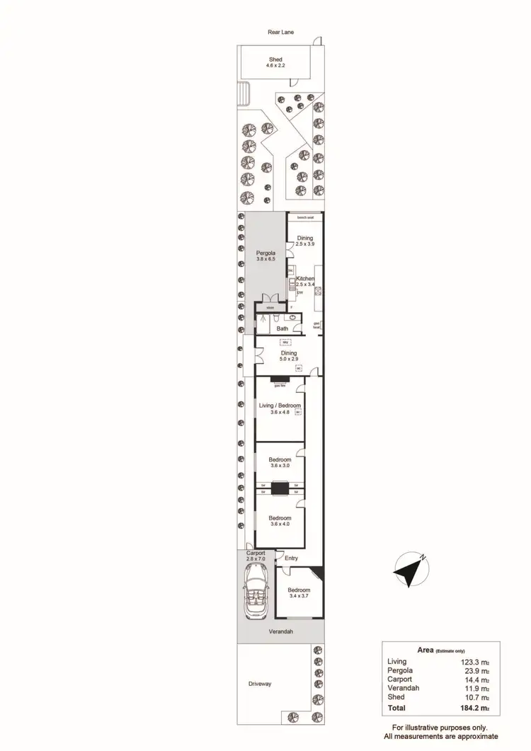 Floorplan of Homely house listing, 62A Cuming Street, Mile End SA 5031