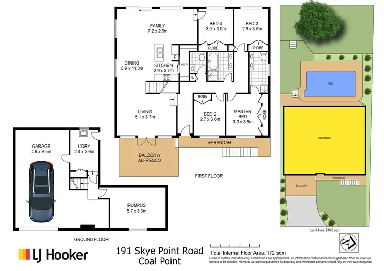 Floorplan of Homely house listing, 191 Skye Point Road, Coal Point NSW 2283
