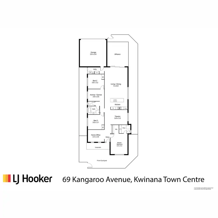 Floorplan of Homely house listing, 69 Kangaroo Avenue, Kwinana Town Centre WA 6167