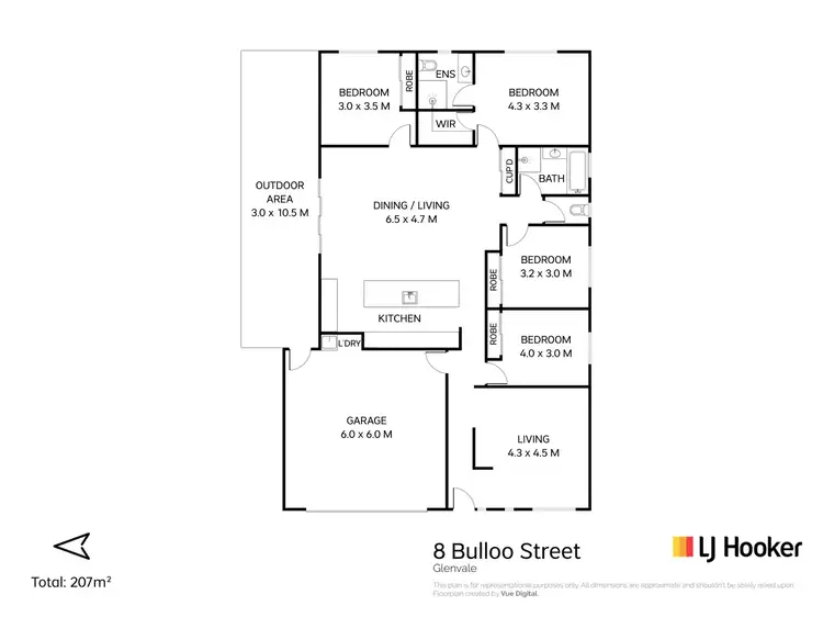 Floorplan of Homely house listing, 8 Bulloo Street, Glenvale QLD 4350
