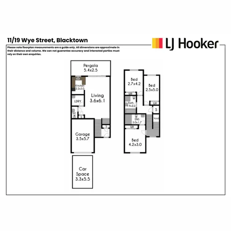 Floorplan of Homely townhouse listing, 11/19 Wye Street, Blacktown NSW 2148