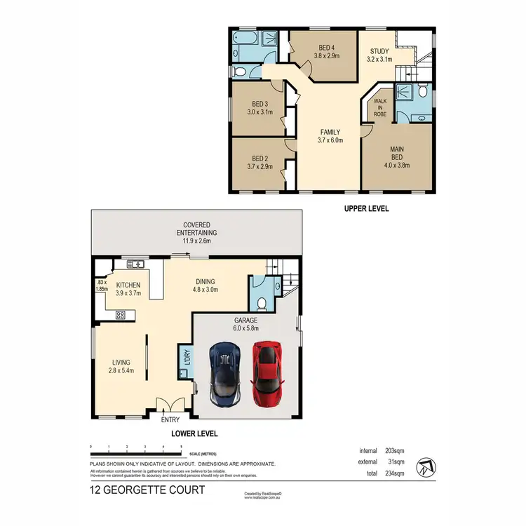 Floorplan of Homely house listing, 12 Georgette Court, Eatons Hill QLD 4037