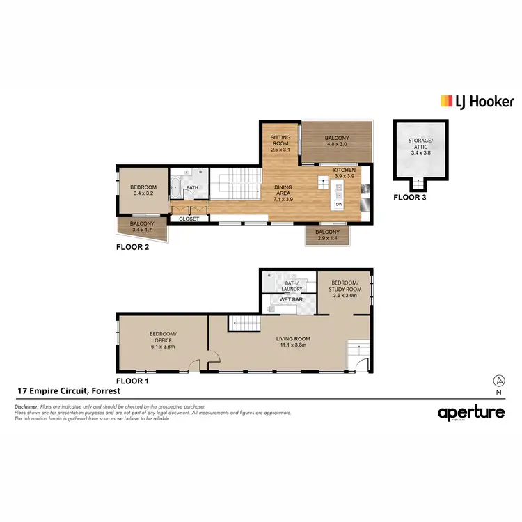 Floorplan of Homely house listing, 17 Empire Circuit, Forrest ACT 2603