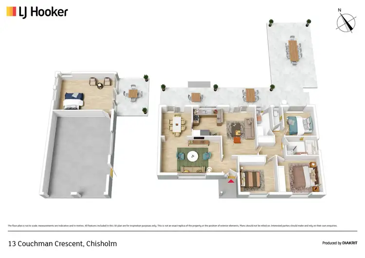 Floorplan of Homely house listing, 13 Couchman Crescent, Chisholm ACT 2905