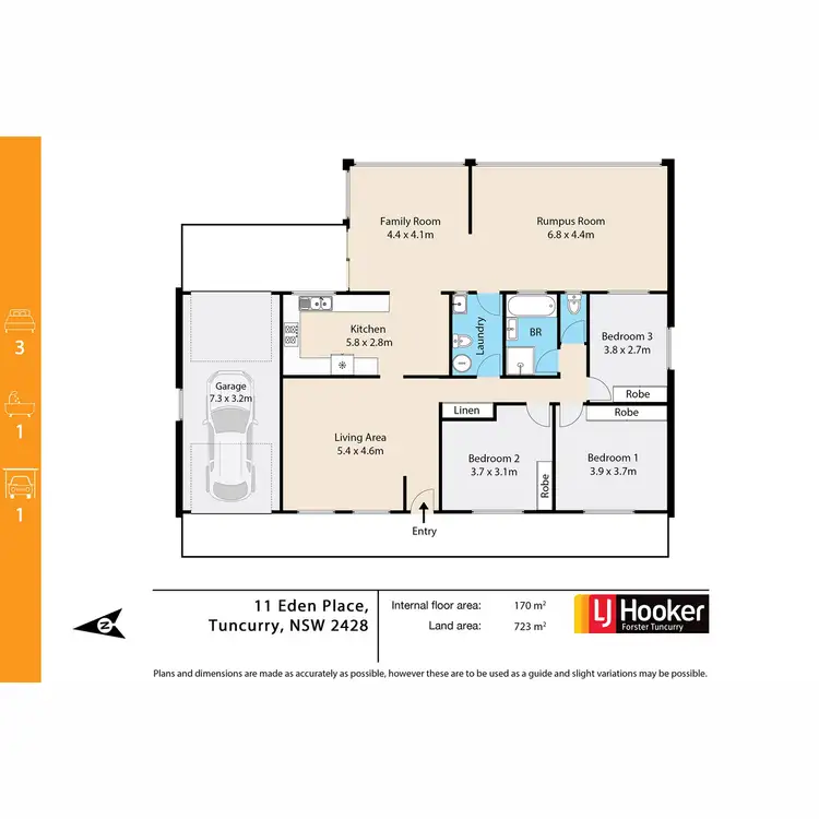 Floorplan of Homely house listing, 11 Eden Place, Tuncurry NSW 2428