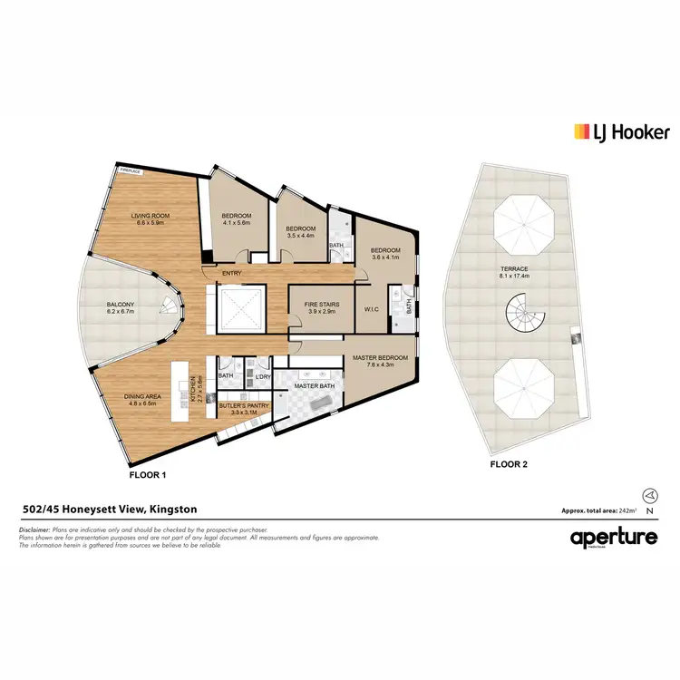 Floorplan of Homely apartment listing, 502/45 Honeysett View, Kingston ACT 2604