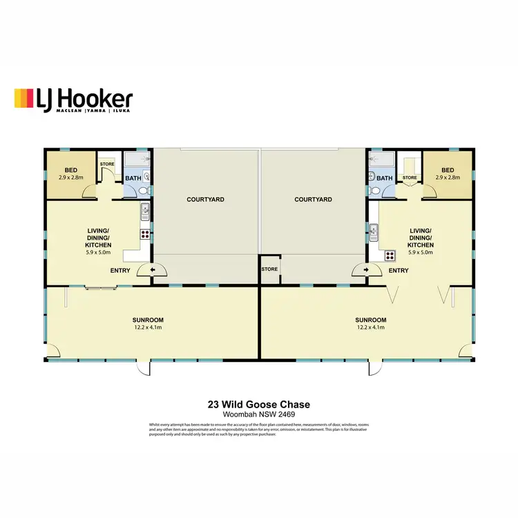 Floorplan of Homely house listing, 23 Wild Goose Chase, Woombah NSW 2469