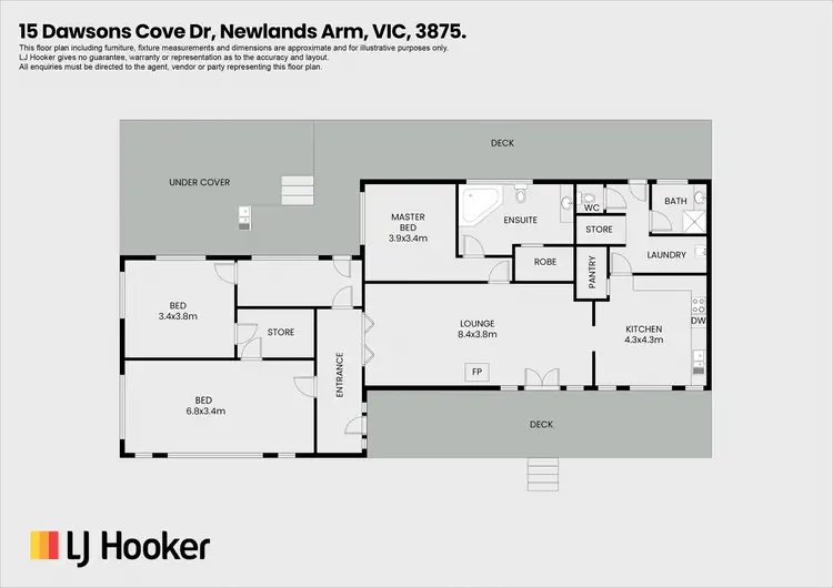 Floorplan of Homely house listing, 15 Dawsons Cove Drive, Newlands Arm VIC 3875