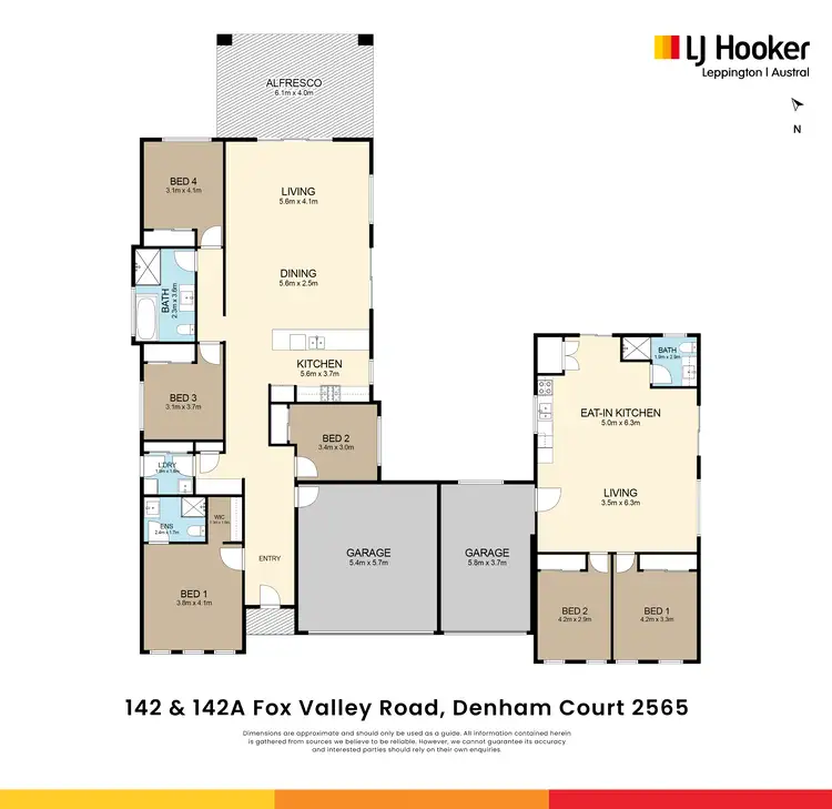 Floorplan of Homely rural property listing, 142 Fox Valley Road, Denham Court NSW 2565