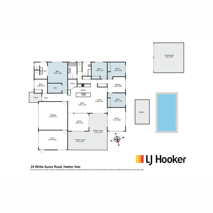 Floorplan of Homely house listing, 24 White Gums Road, Hatton Vale QLD 4341