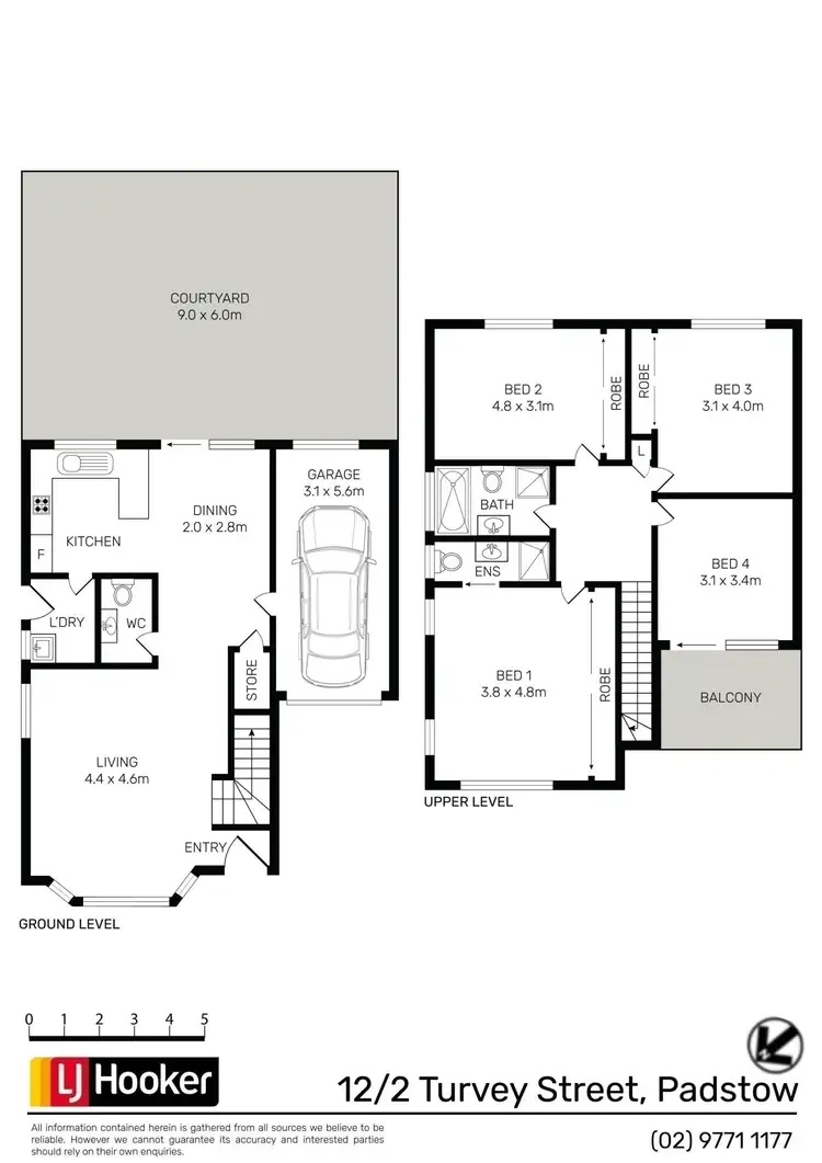 Floorplan of Homely townhouse listing, 12/2 Turvey Street, Padstow NSW 2211