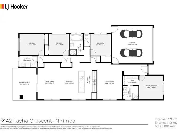 Floorplan of Homely house listing, 42 Tayha Crescent, Nirimba QLD 4551