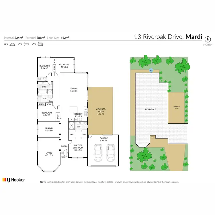 Floorplan of Homely house listing, 13 Riveroak Drive, Mardi NSW 2259