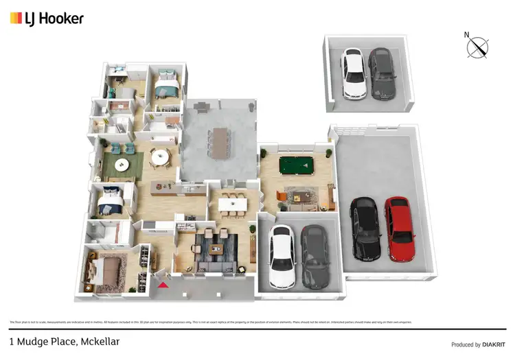 Floorplan of Homely house listing, 1 Mudge Place, Mckellar ACT 2617