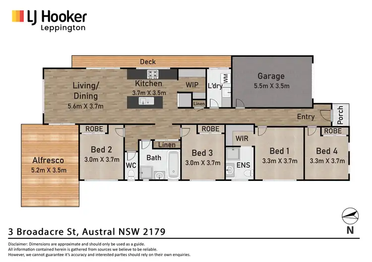 Floorplan of Homely house listing, 3 Broadacre Street, Austral NSW 2179