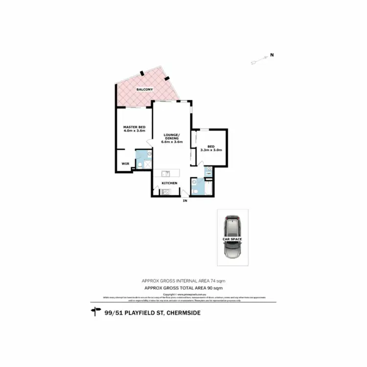 Floorplan of Homely unit listing, 99/51 Playfield Street, Chermside QLD 4032
