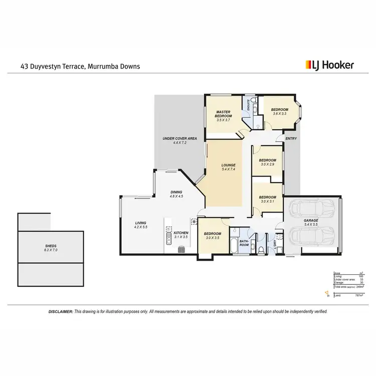Floorplan of Homely house listing, 43 Duyvestyn Terrace, Murrumba Downs QLD 4503