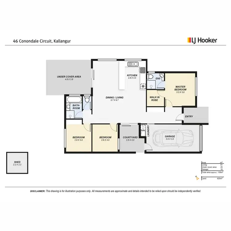 Floorplan of Homely house listing, 46 Conondale Circuit, Kallangur QLD 4503