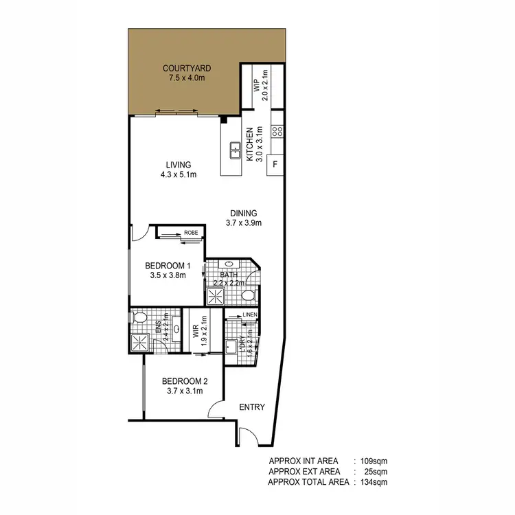Floorplan of Homely apartment listing, 2/738 Gympie Road, Lawnton QLD 4501