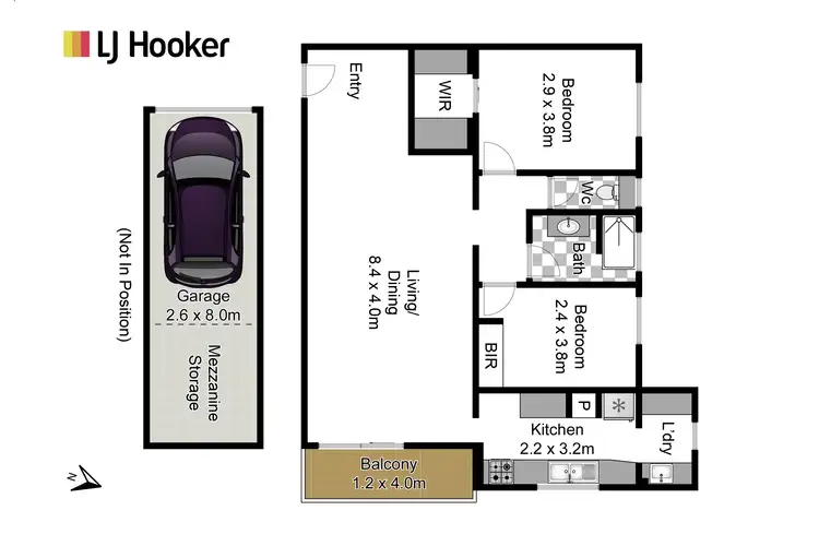 Floorplan of Homely unit listing, 13/9-11 Murray Street, Lane Cove NSW 2066