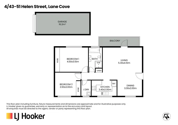 Floorplan of Homely unit listing, Unit 4/43-51 Helen Street, Lane Cove NSW 2066