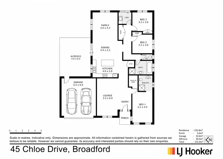 Floorplan of Homely house listing, 45 Chloe Drive, Broadford VIC 3658
