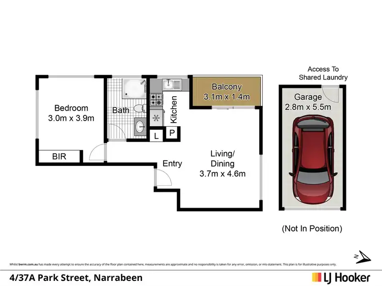 Floorplan of Homely unit listing, 4/37A Park Street, Narrabeen NSW 2101