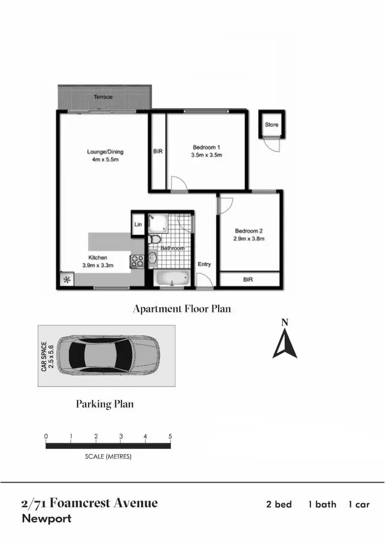Floorplan of Homely apartment listing, 2/71 Foamcrest Avenue, Newport NSW 2106