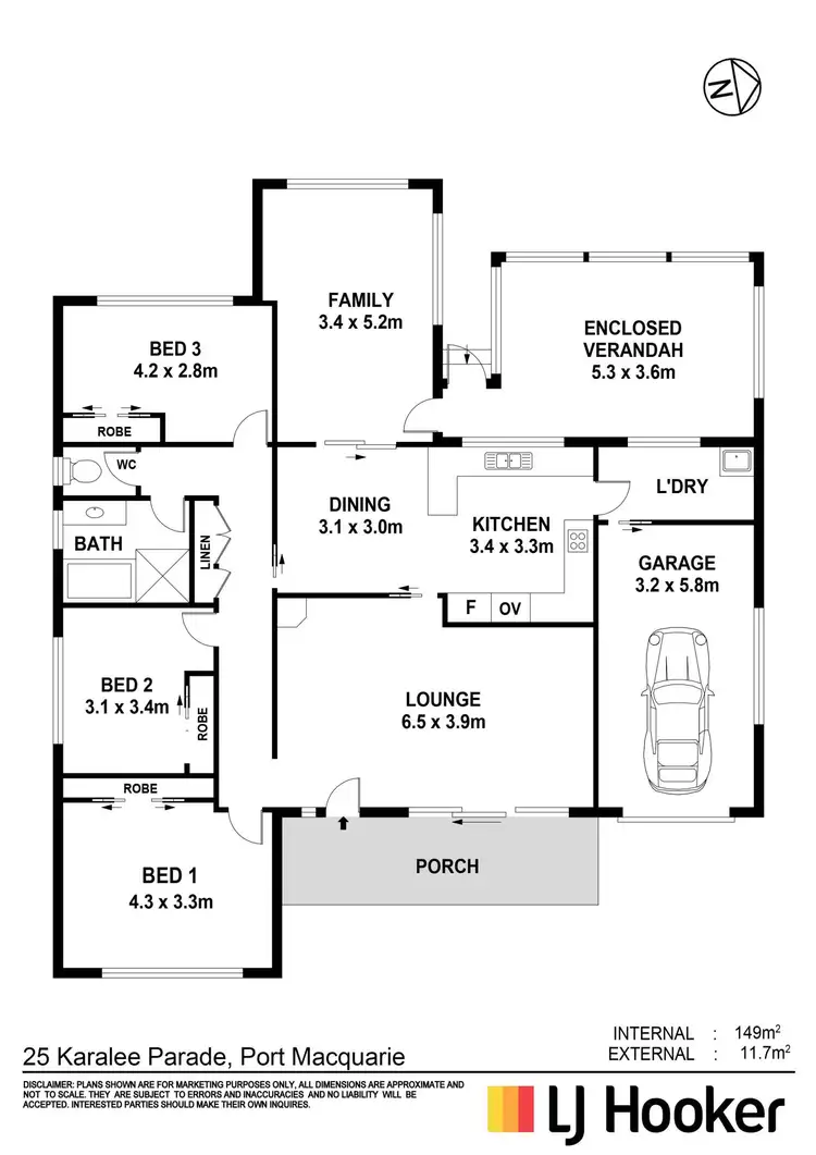 Floorplan of Homely house listing, 25 Karalee Parade, Port Macquarie NSW 2444
