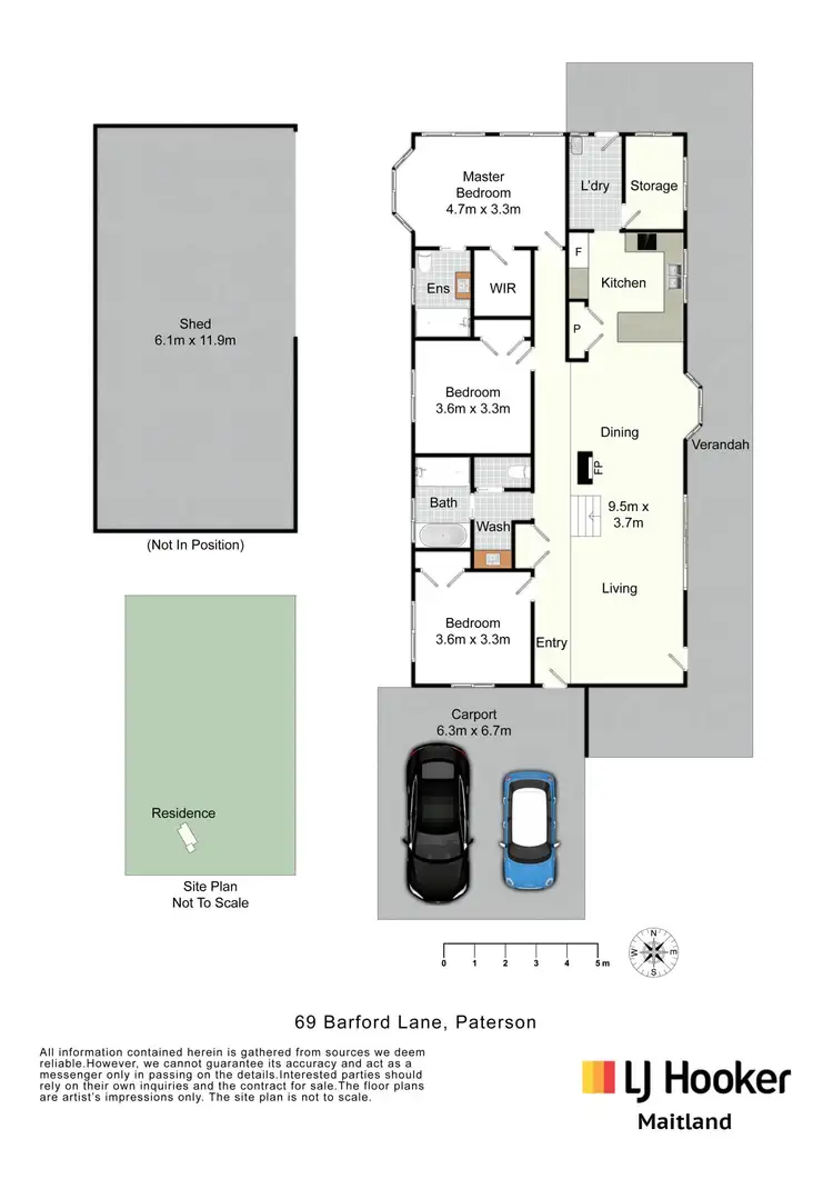 Floorplan of Homely rural property listing, 69 Barford Lane, Paterson NSW 2421