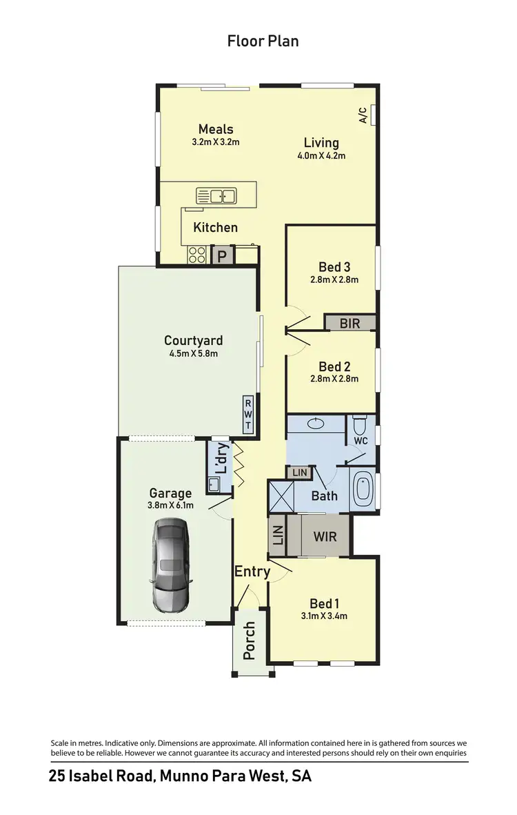 Floorplan of Homely house listing, 25 Isabel Road, Munno Para West SA 5115