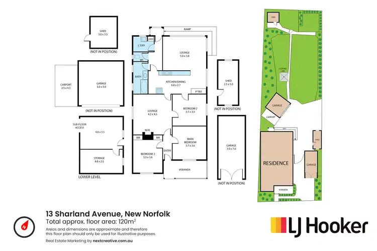 Floorplan of Homely house listing, 13 Sharland Avenue, New Norfolk TAS 7140