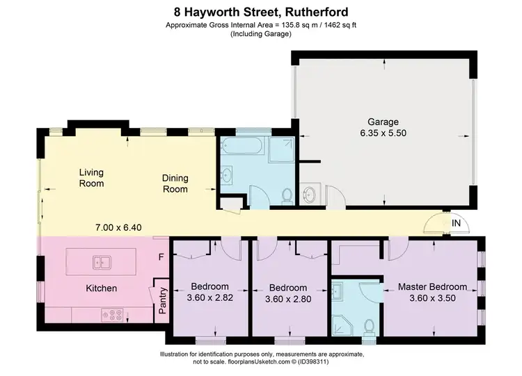 Floorplan of Homely house listing, 8 Hayworth Street, Rutherford NSW 2320