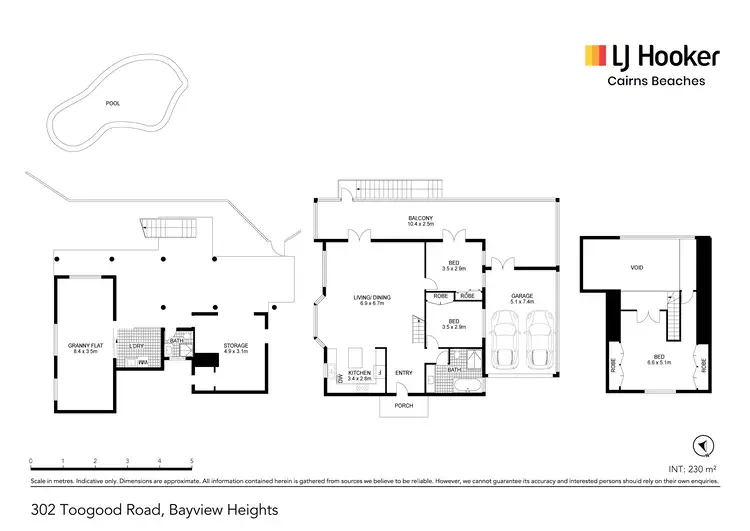 Floorplan of Homely house listing, 302 Toogood Road, Bayview Heights QLD 4868