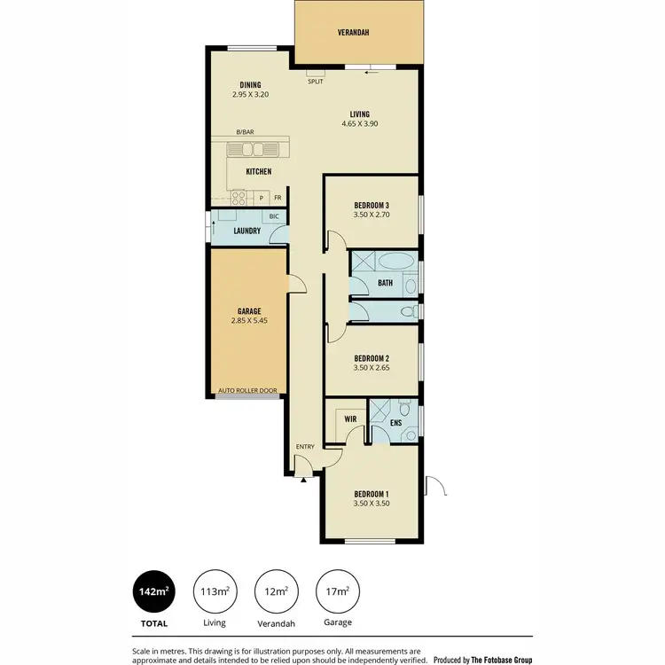 Floorplan of Homely house listing, 3/4 Wells Crescent, Valley View SA 5093