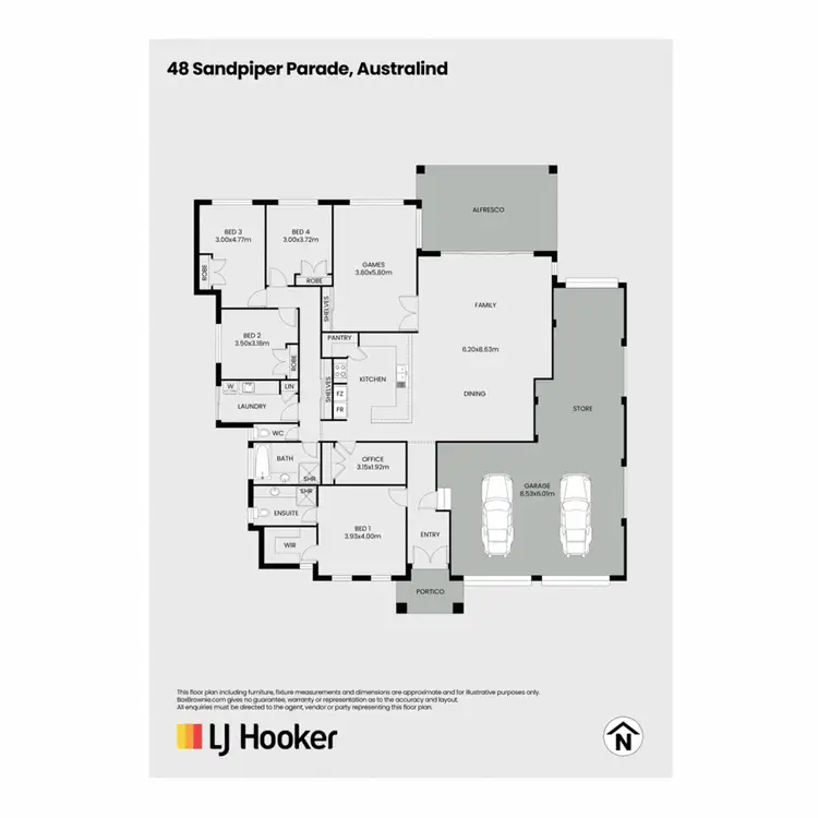 Floorplan of Homely house listing, 48 Sandpiper Parade, Australind WA 6233