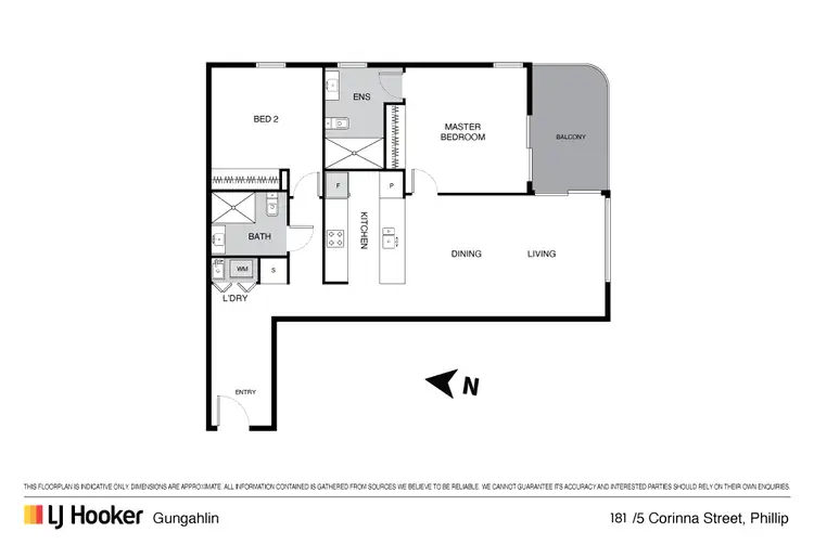 Floorplan of Homely apartment listing, 1606/1 Corinna Street, Phillip ACT 2606