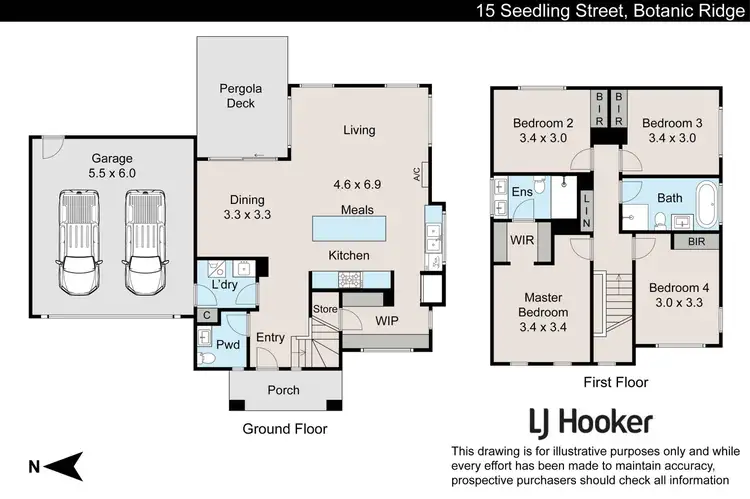 Floorplan of Homely house listing, 15 Seedling Street, Botanic Ridge VIC 3977