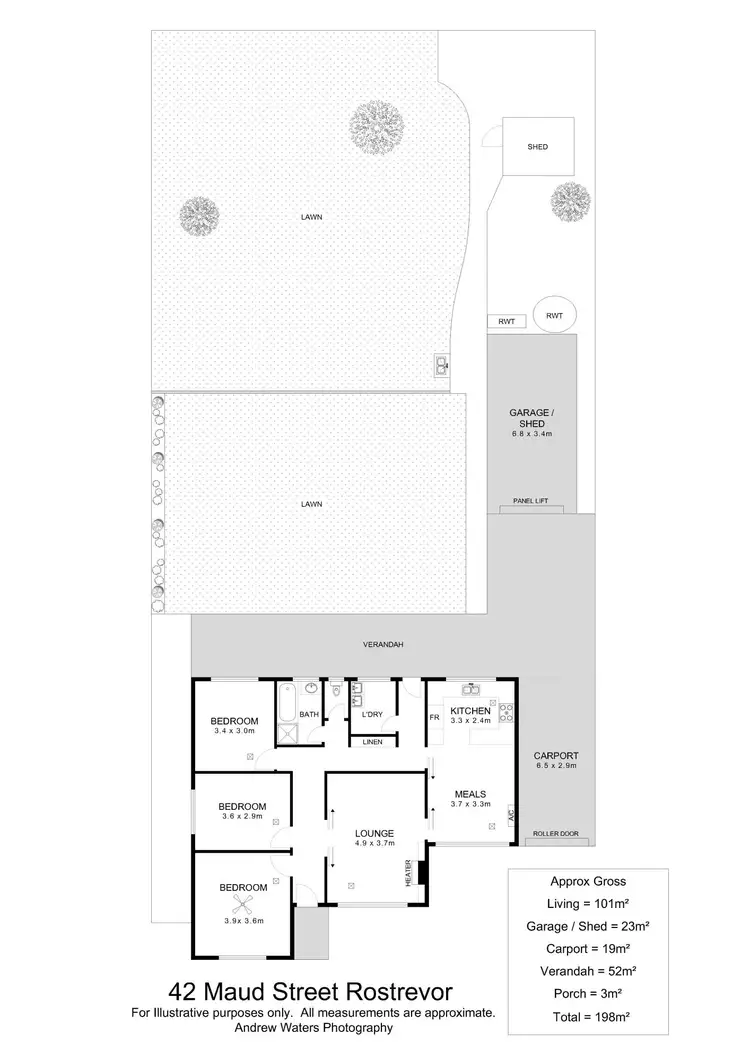 Floorplan of Homely house listing, 42 Maud Street, Rostrevor SA 5073