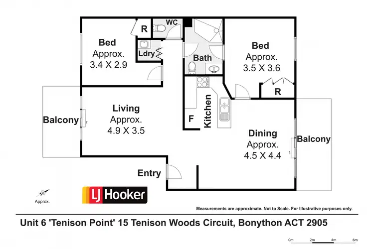 Floorplan of Homely unit listing, 6/15 Tenison-Woods Circuit, Bonython ACT 2905