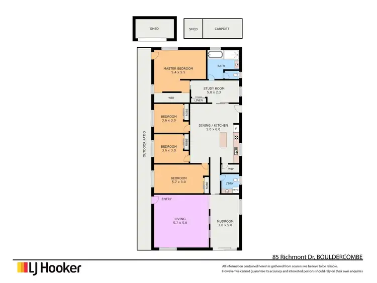 Floorplan of Homely house listing, 85 Richmont Drive, Bouldercombe QLD 4702