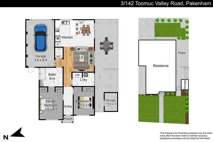 Floorplan of Homely unit listing, 3/142 Toomuc Valley Road, Pakenham VIC 3810