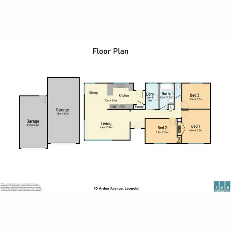Floorplan of Homely house listing, 10 Arden Avenue, Leopold VIC 3224